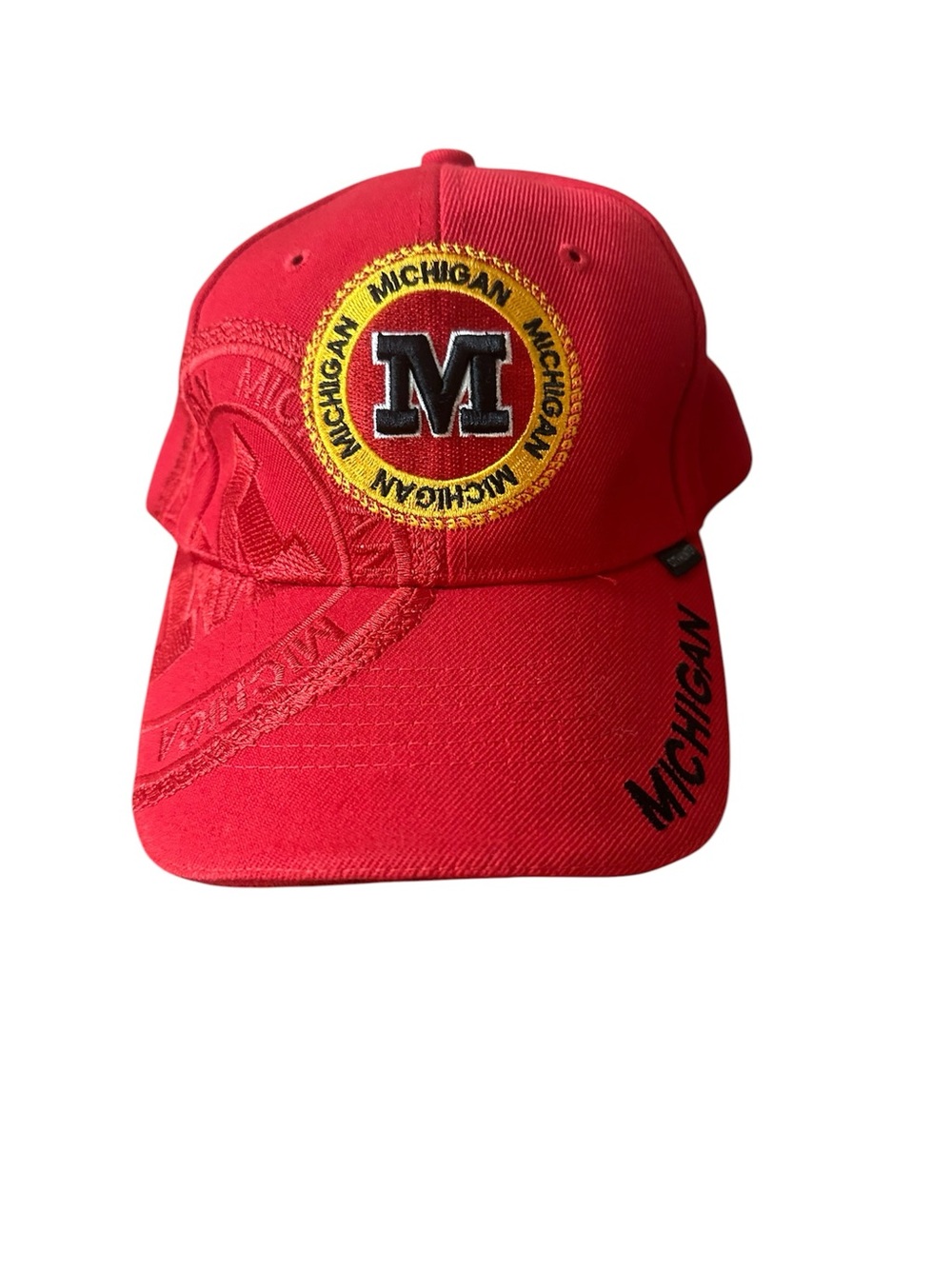 City Hunter Red Michigan Adjustable Hat